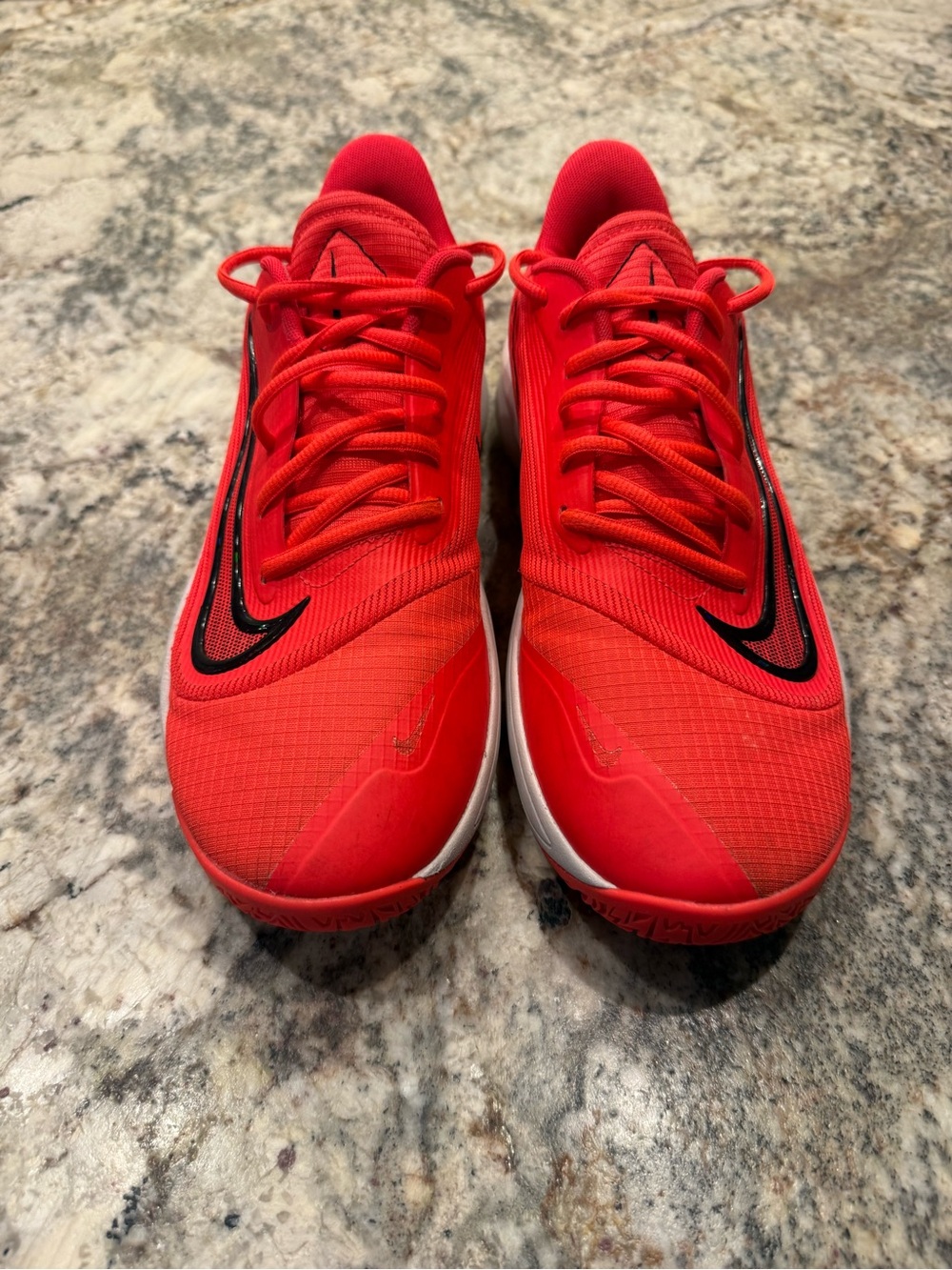 Nike Men’s Red Athletic Shoes with Black Swoosh